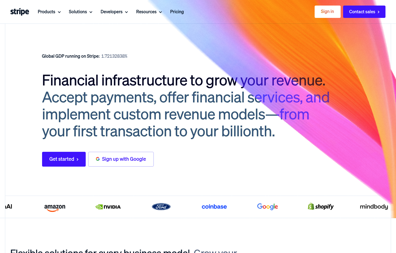 Stripe Atlas homepage